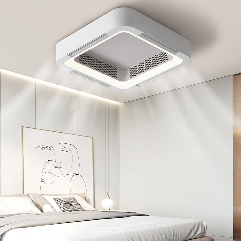 AEROCOOL - Modern Bladeless Ceiling Fan with Dimmable LED Light