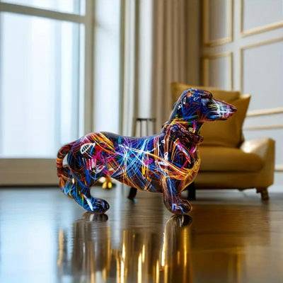 Seltyn – Artistic Dachshund Graffiti Figurine