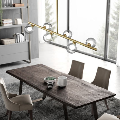 Lumine - Modern Pendant Light with Glass and Metal Design