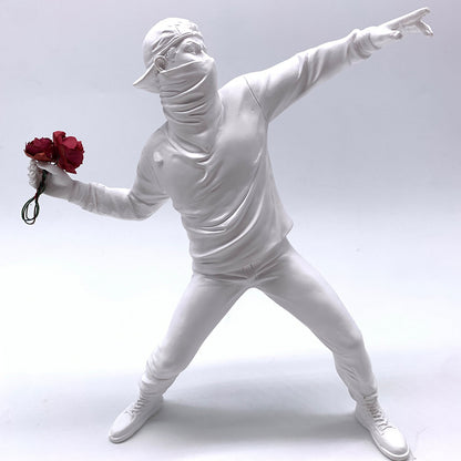 Seltyn – Banksy Flower Rioter Sculpture