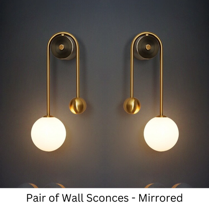 Seltyn AuraGlow Wall Sconce – Nordic Gold Elegance