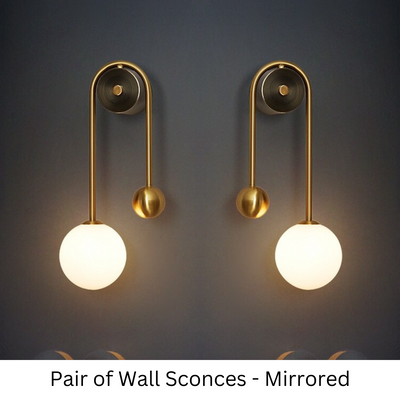 Seltyn AuraGlow Wall Sconce – Nordic Gold Elegance