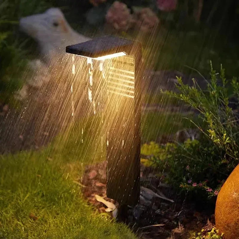 SOLARAURA - 2-Piece Waterproof LED Solar Garden Path Lights