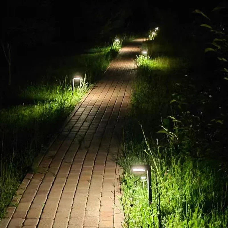 SOLARAURA - 2-Piece Waterproof LED Solar Garden Path Lights