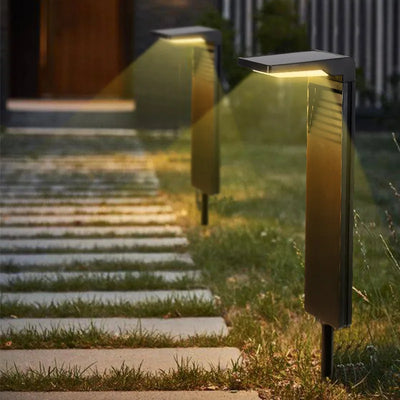 SOLARAURA - 2-Piece Waterproof LED Solar Garden Path Lights