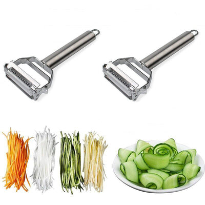 PEELPRO - Ergonomic Stainless Steel Vegetable Peeler for Effortless Peeling & Julienne Cuts