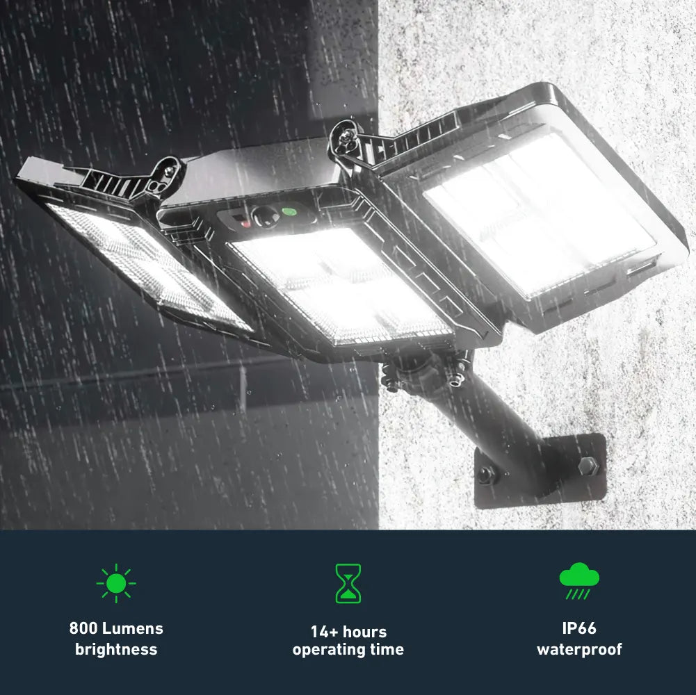 TRIPLE BRIGHT – 3 Heads Solar LED Light System