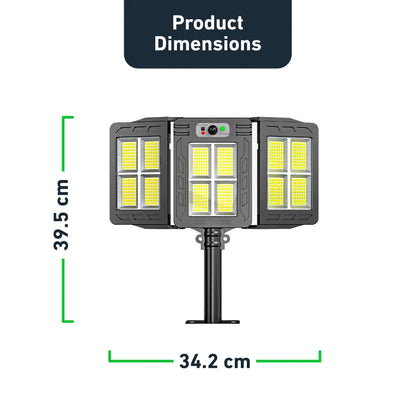 TRIPLE BRIGHT – 3 Heads Solar LED Light System