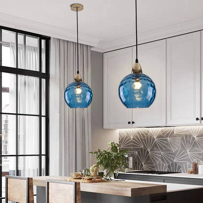 Hailie - Elegant Glass Pendant Light with Water Ripple Design