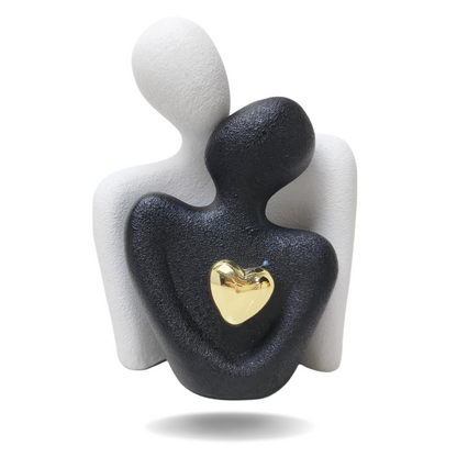 Eternal Bond - Ceramic Heart Expression Sculpture