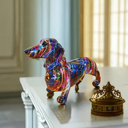 Seltyn – Artistic Dachshund Graffiti Figurine