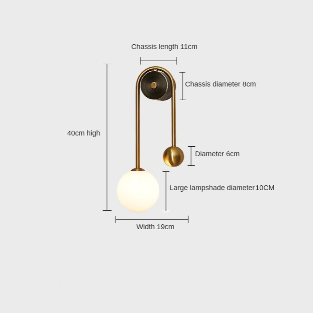 Seltyn AuraGlow Wall Sconce – Nordic Gold Elegance