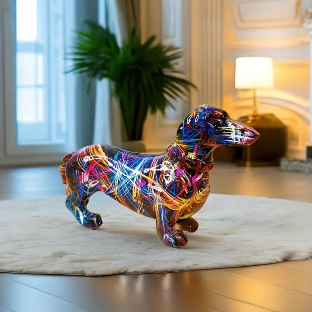 Seltyn – Artistic Dachshund Graffiti Figurine