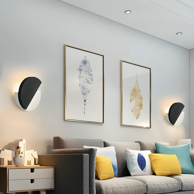 The Rotatable Halo | Modern Minimalist Wall Lamp with Adjustable Light