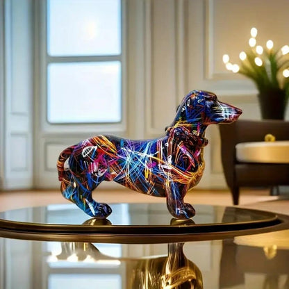 Seltyn – Artistic Dachshund Graffiti Figurine