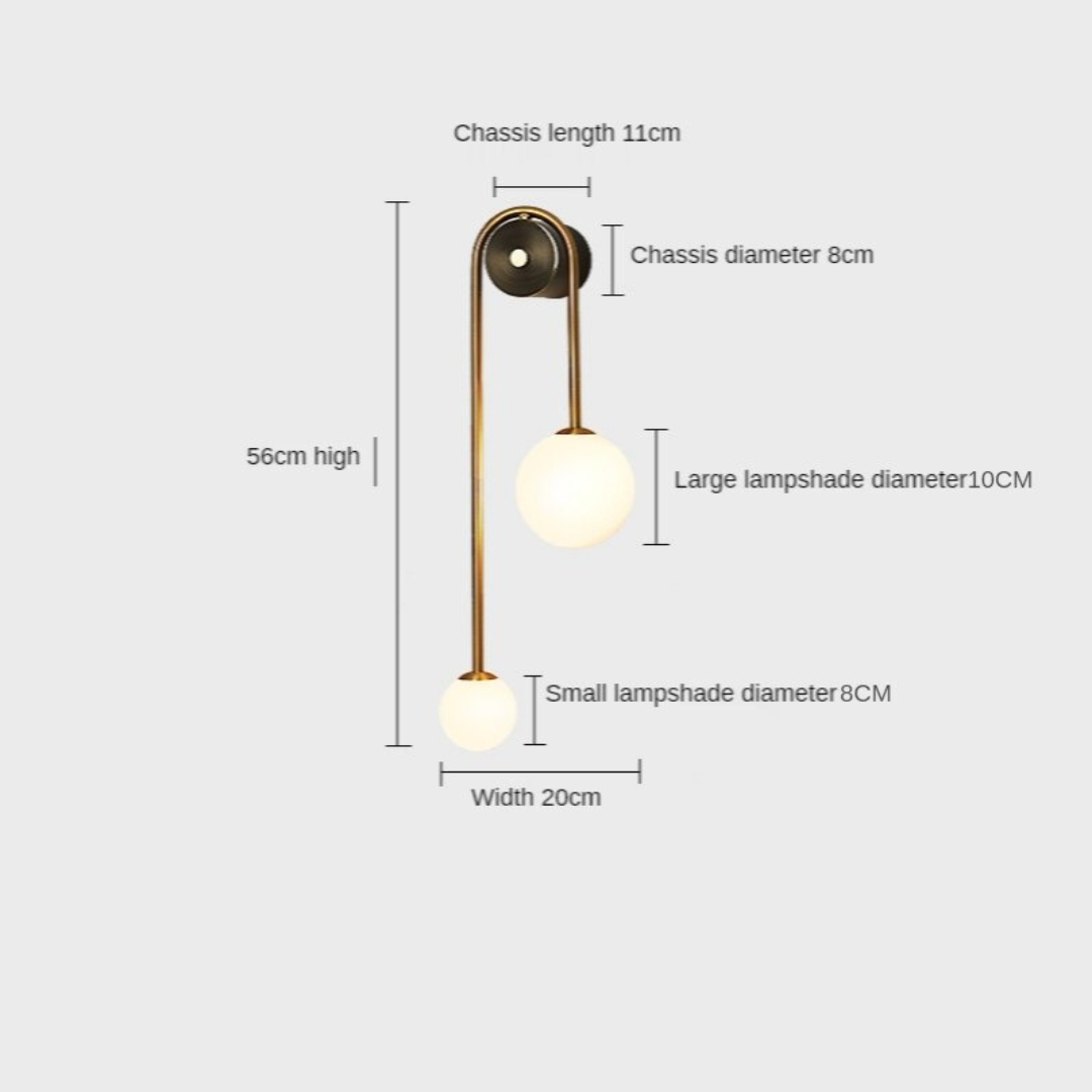 Seltyn AuraGlow Wall Sconce – Nordic Gold Elegance