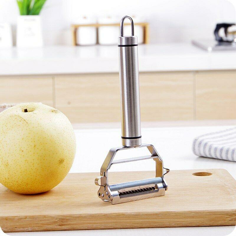 PEELPRO - Ergonomic Stainless Steel Vegetable Peeler for Effortless Peeling & Julienne Cuts