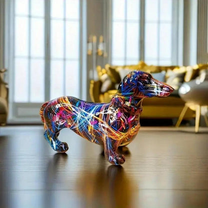 Seltyn – Artistic Dachshund Graffiti Figurine