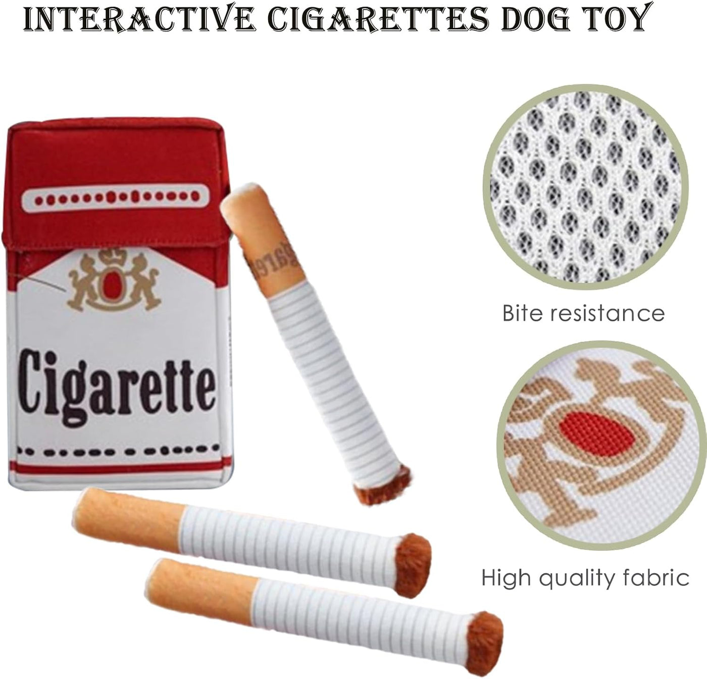 Seltyn - Interactive Cigarette Dog Toy for Endless Fun