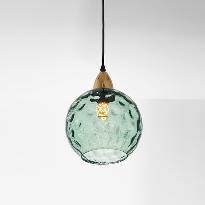 Hailie - Elegant Glass Pendant Light with Water Ripple Design