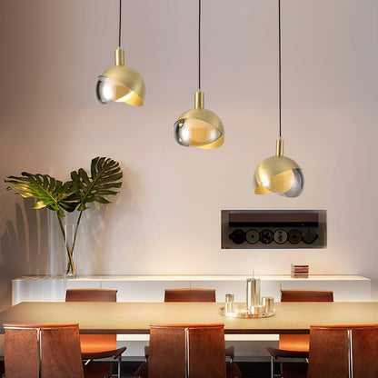 LumiFlex - Sleek Metal and Glass Pendant Light