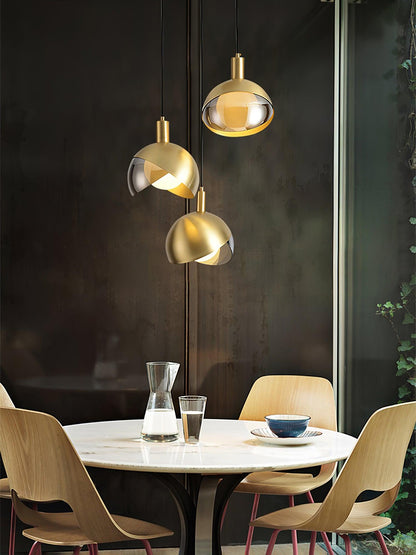 LumiFlex - Sleek Metal and Glass Pendant Light