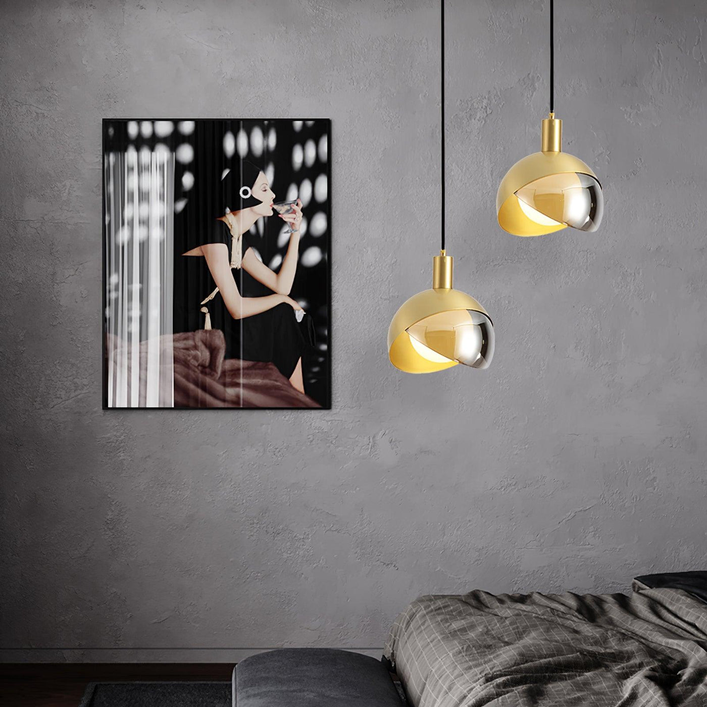 LumiFlex - Sleek Metal and Glass Pendant Light