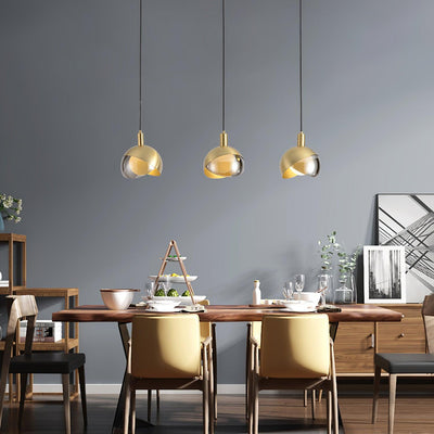 LumiFlex - Sleek Metal and Glass Pendant Light