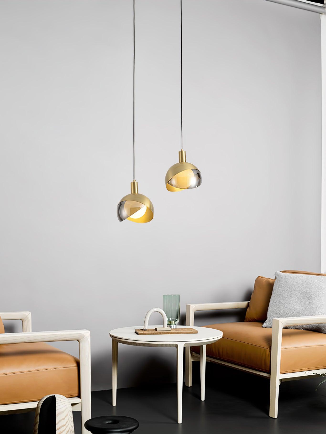 LumiFlex - Sleek Metal and Glass Pendant Light