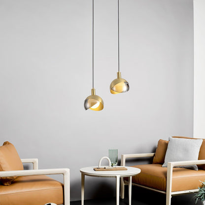 LumiFlex - Sleek Metal and Glass Pendant Light