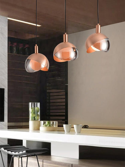 LumiFlex - Sleek Metal and Glass Pendant Light