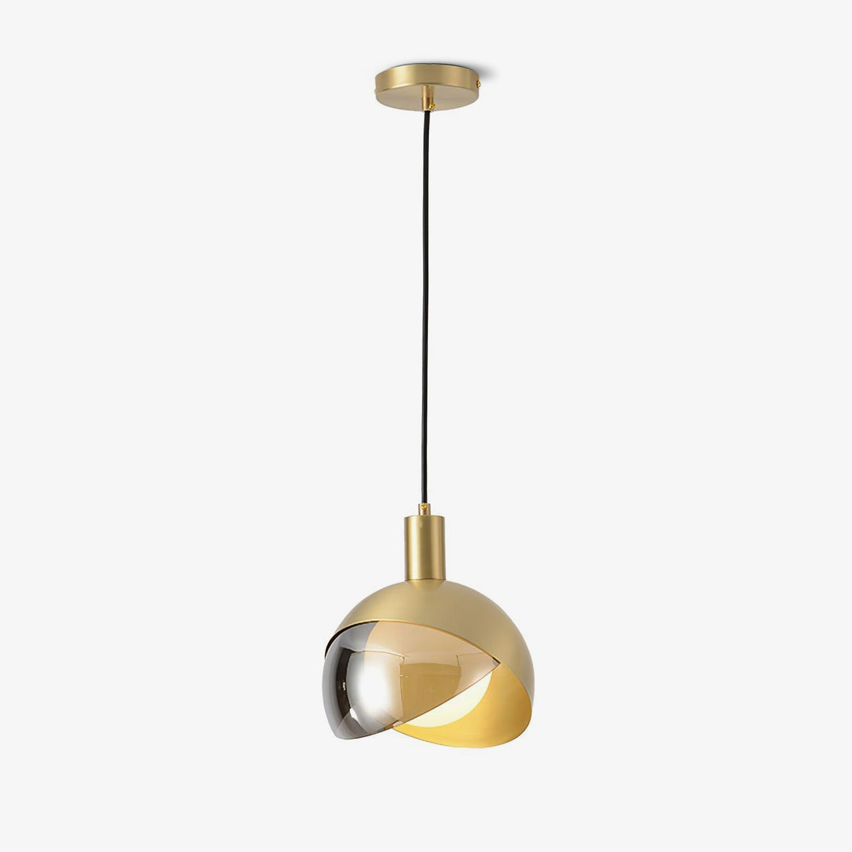 LumiFlex - Sleek Metal and Glass Pendant Light