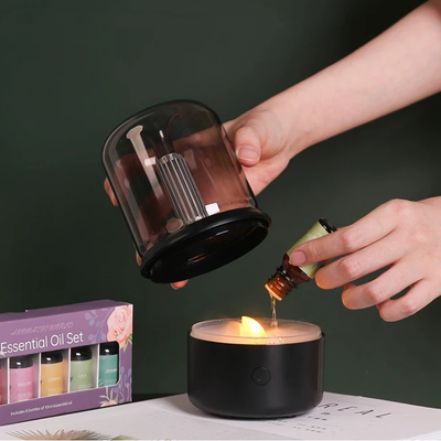 AURA – Candlelight Flame Aroma Diffuser Lamp