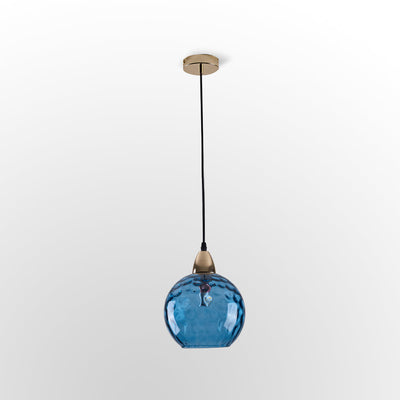 Hailie - Elegant Glass Pendant Light with Water Ripple Design