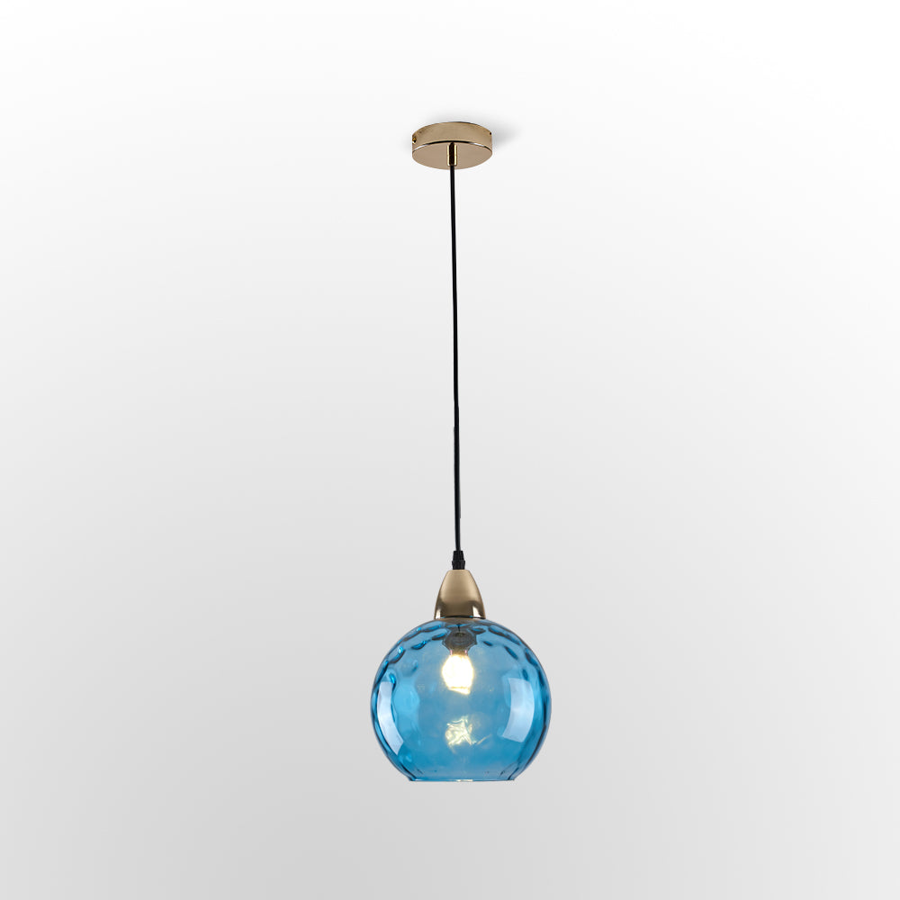 Hailie - Elegant Glass Pendant Light with Water Ripple Design