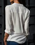 Cotton Blend Top – Tailored Front And Breathable Comfort