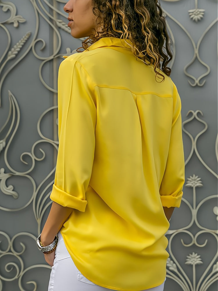 Cotton Blend Top – Tailored Front And Breathable Comfort