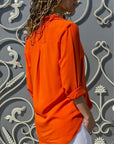 Cotton Blend Top – Tailored Front And Breathable Comfort