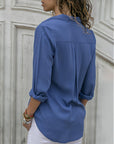 Cotton Blend Top – Tailored Front And Breathable Comfort