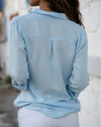 Cotton Blend Top – Tailored Front And Breathable Comfort