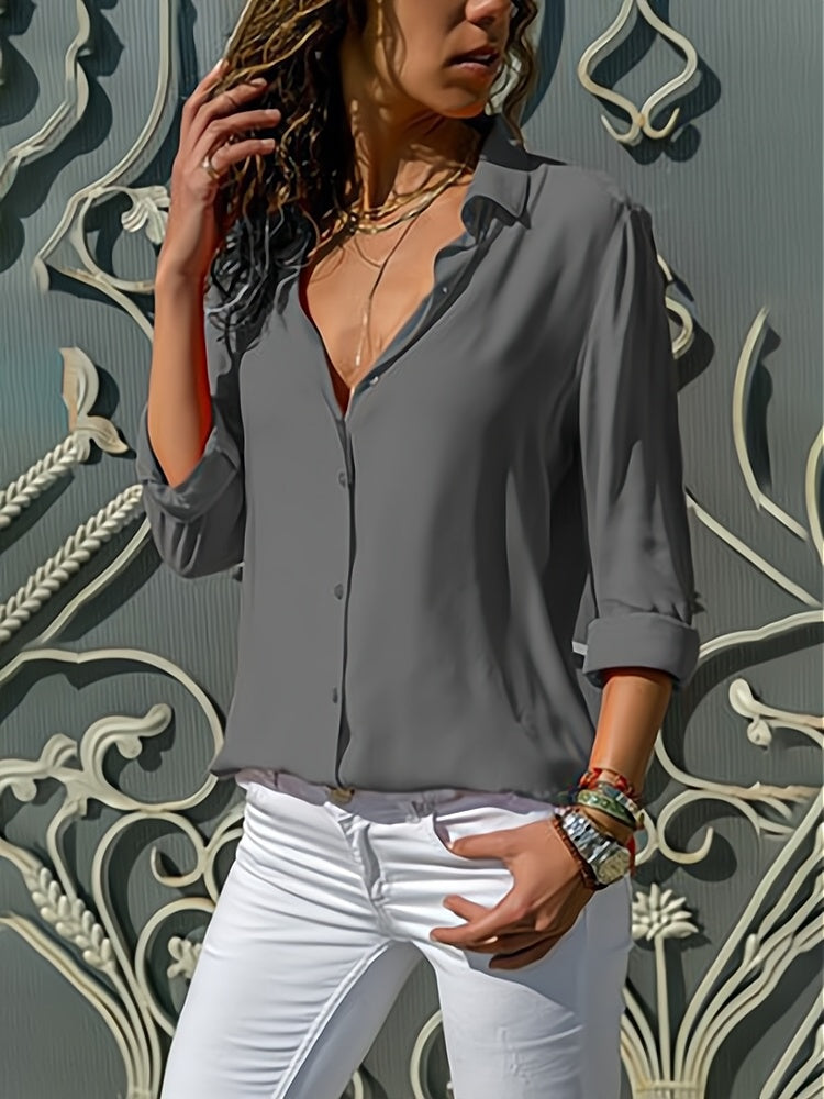 Cotton Blend Top – Tailored Front And Breathable Comfort
