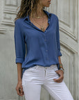 Cotton Blend Top – Tailored Front And Breathable Comfort