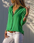 Cotton Blend Top – Tailored Front And Breathable Comfort