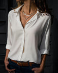 Cotton Blend Top – Tailored Front And Breathable Comfort
