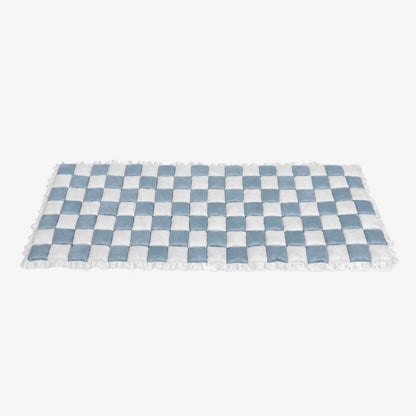 CozyPlaid – Cream-Colored Large Plaid Pet Mat Bed