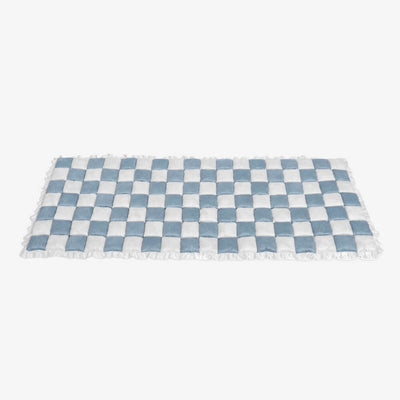 CozyPlaid – Cream-Colored Large Plaid Pet Mat Bed