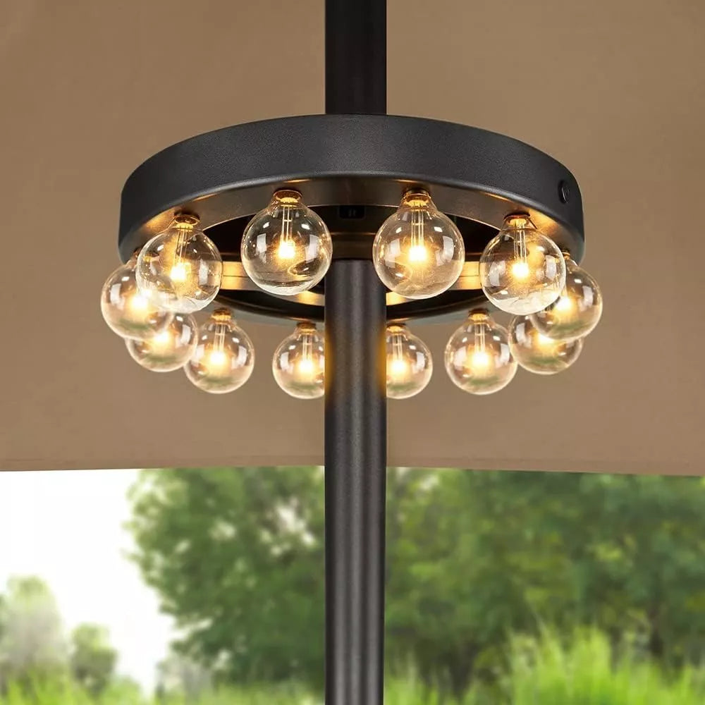 LUMINOUS SHADES - Elegant LED Umbrella Lamp for Enchanting Outdoor Evenings