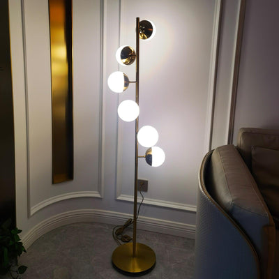 AURORALUX - Modern LED Floor Lamp with Globe Lights for Living & Dining Rooms