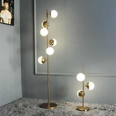 AURORALUX - Modern LED Floor Lamp with Globe Lights for Living & Dining Rooms