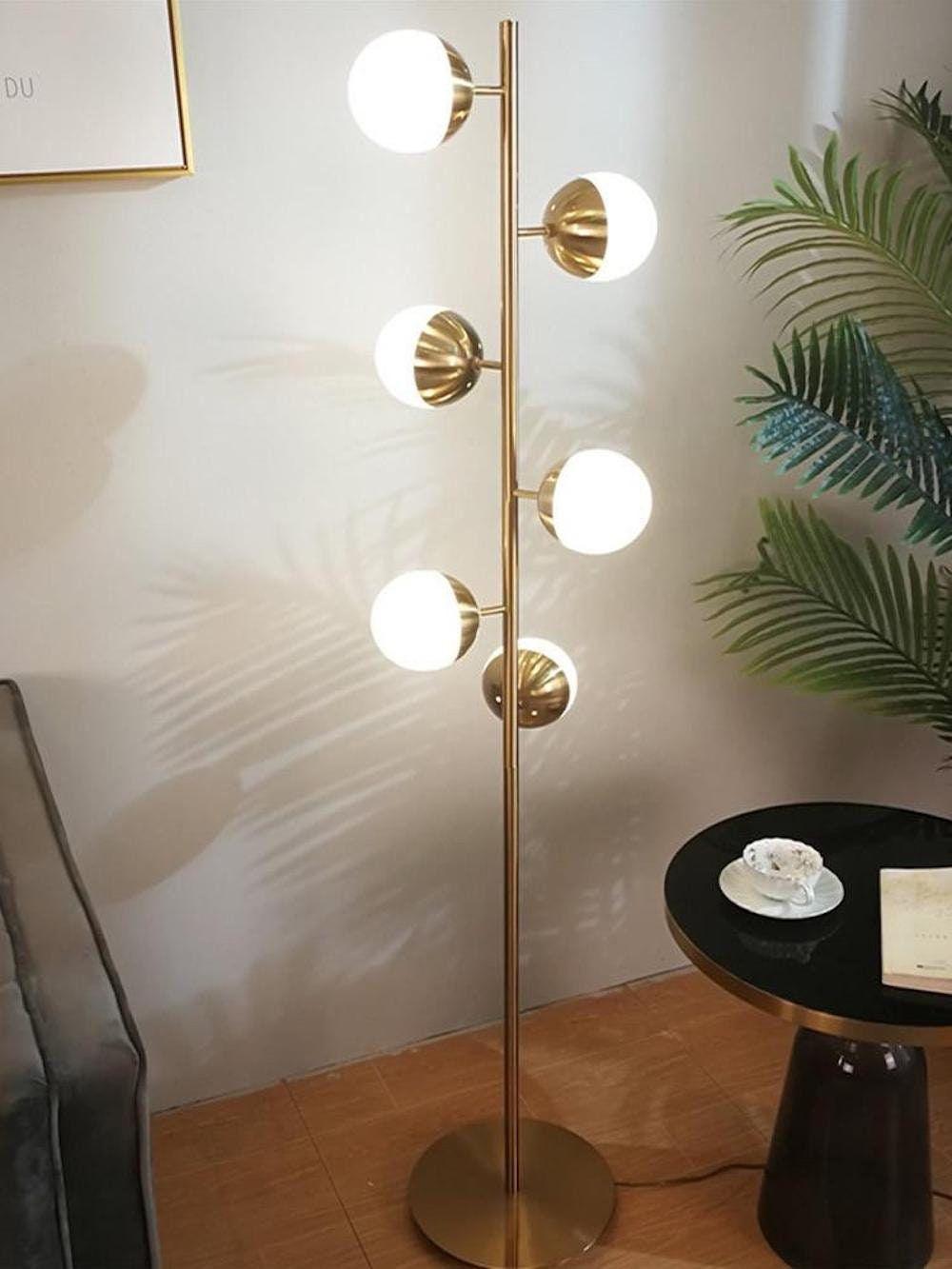 AURORALUX - Modern LED Floor Lamp with Globe Lights for Living & Dining Rooms